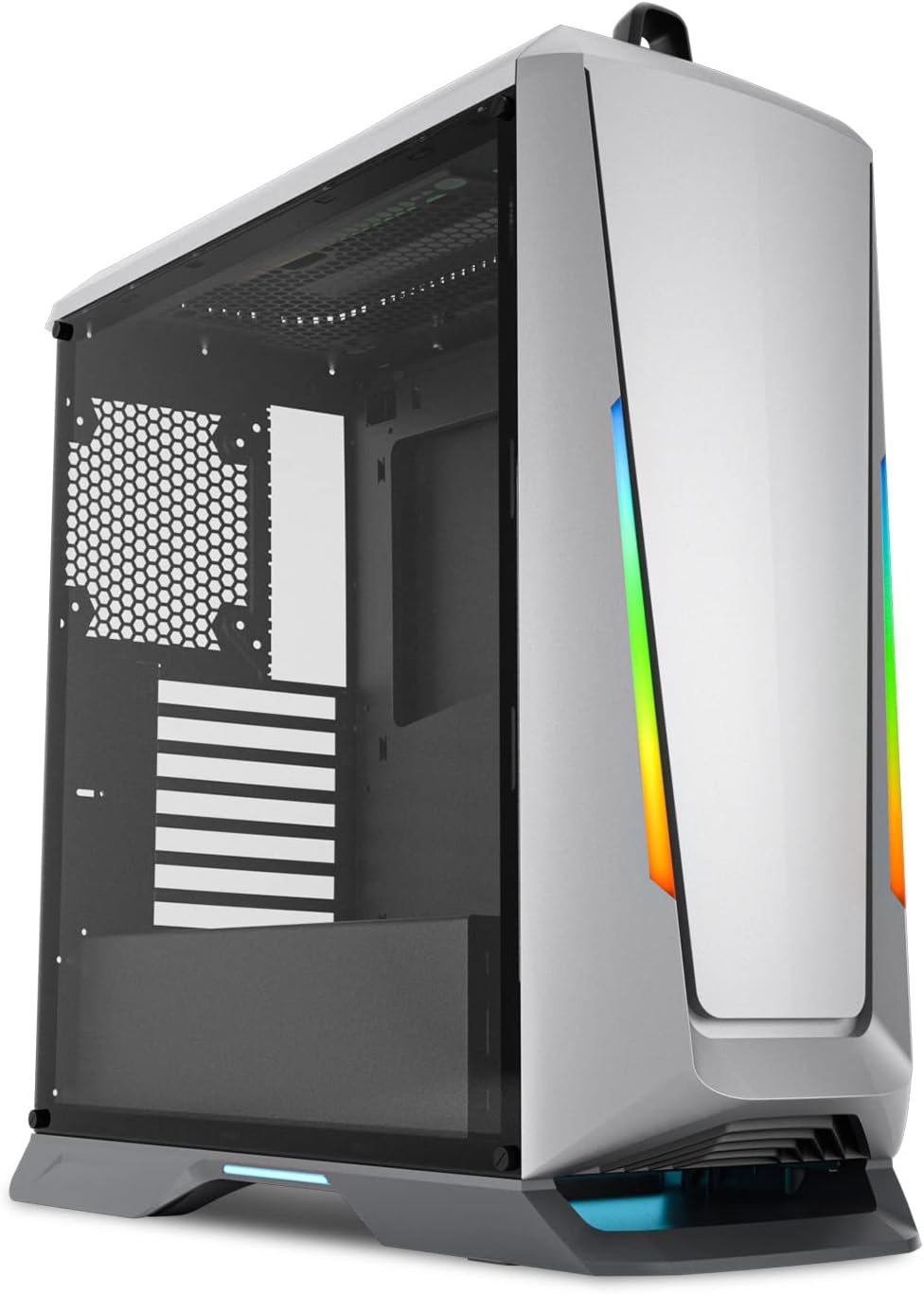Black Full-Tower PC Gaming Case with Tempered Glass Side Panel J932