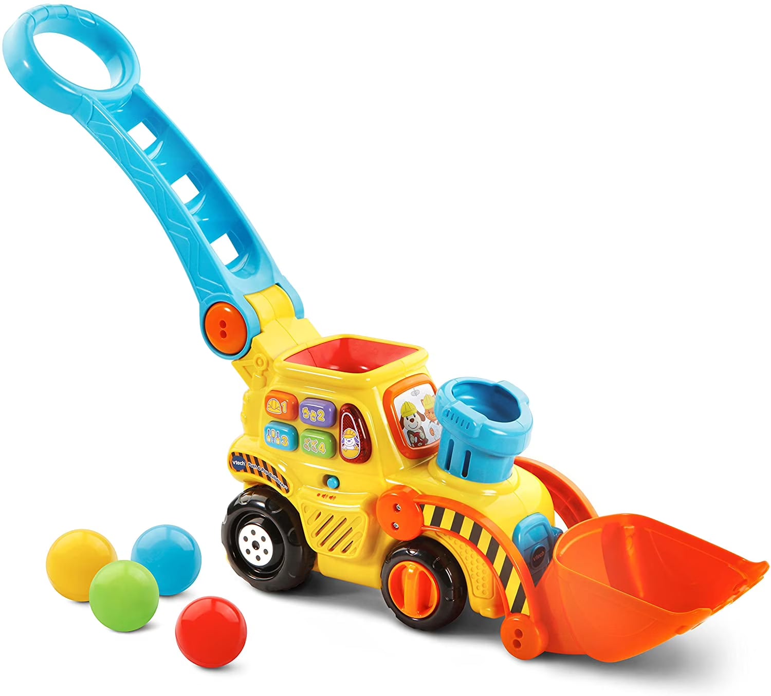 Yellow Pop-a-Balls Push & Pop Bulldozer S62549