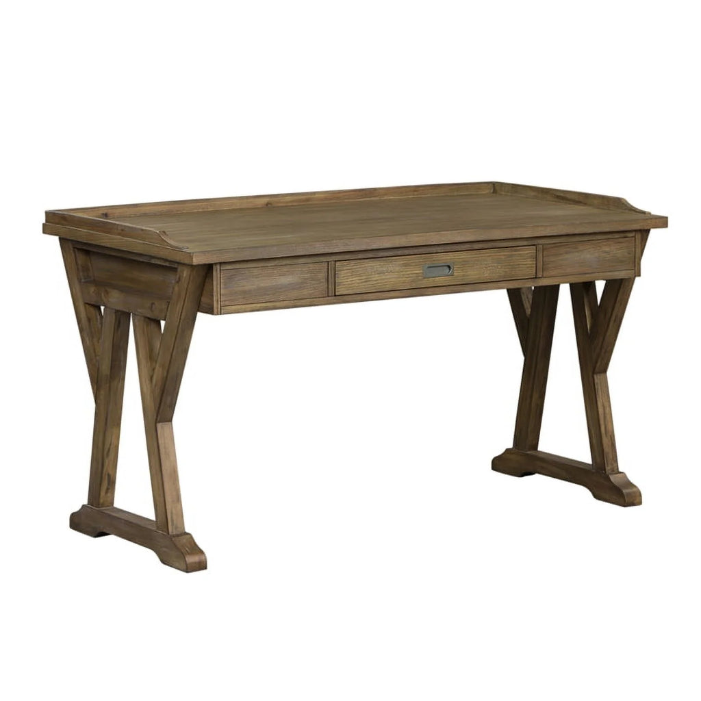 Rustic Saddle Finish Lift Top Writing Desk S74854