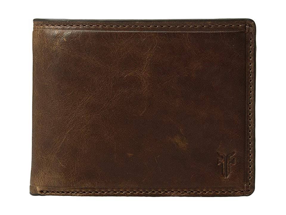 Dark Brown Leather ID Billfold Y741