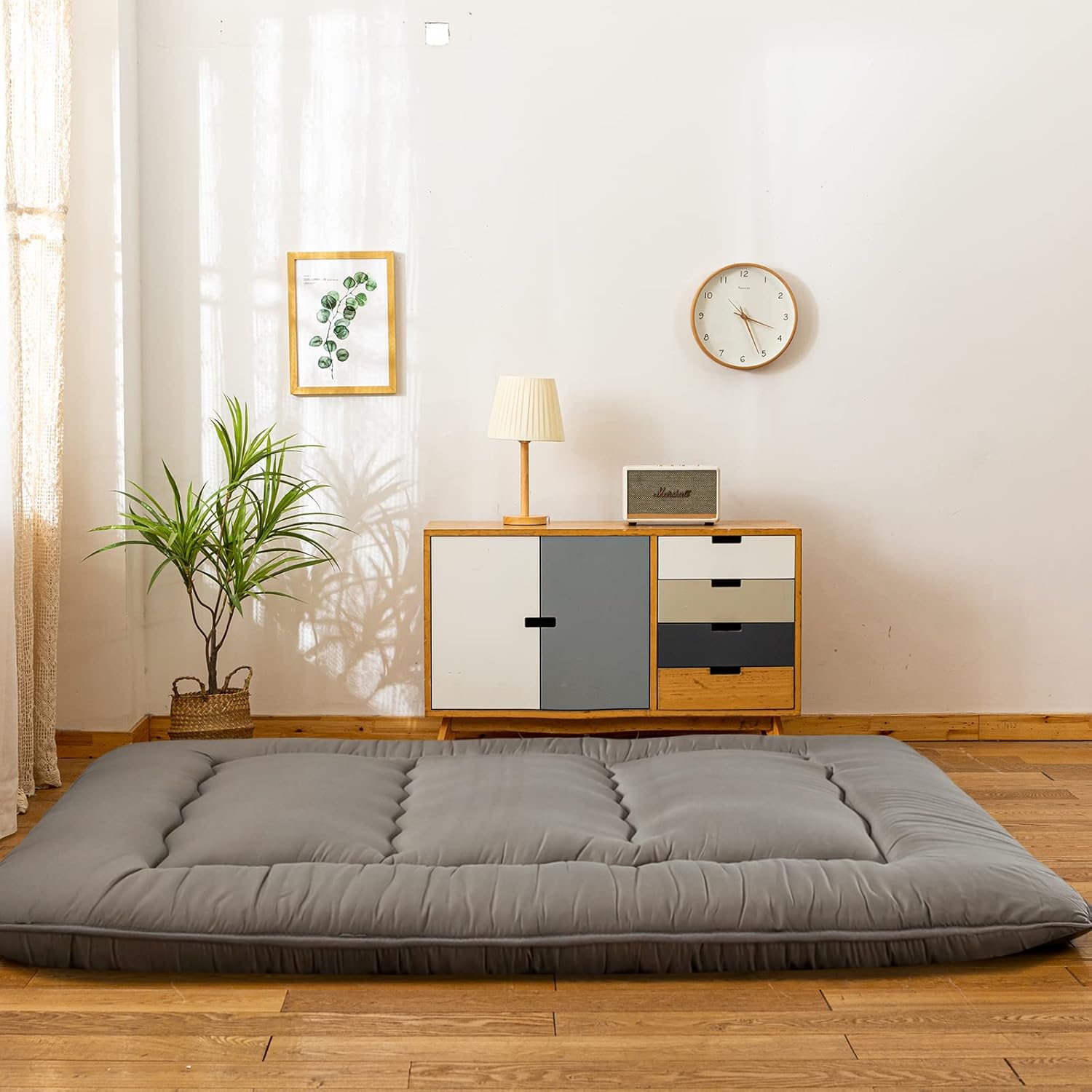 Black Twin Size Roll Up Futon Mattress K480716
