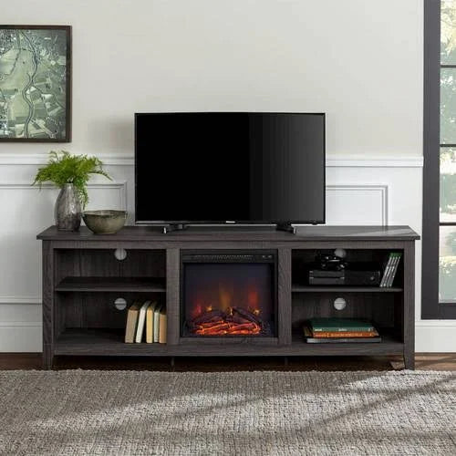 Charcoal Fireplace TV Console M812