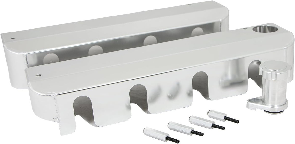 Polished LS1 Fabricated Coil Cover with Oil Filler I91480