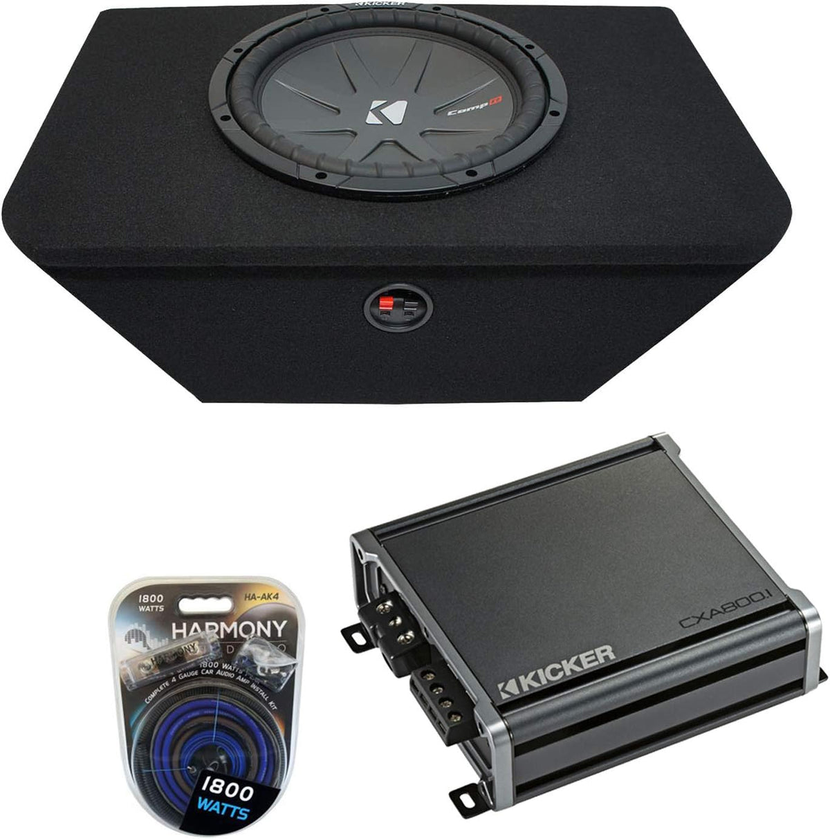 12" Loaded Sub Box Enclosure with Amplifier Z660