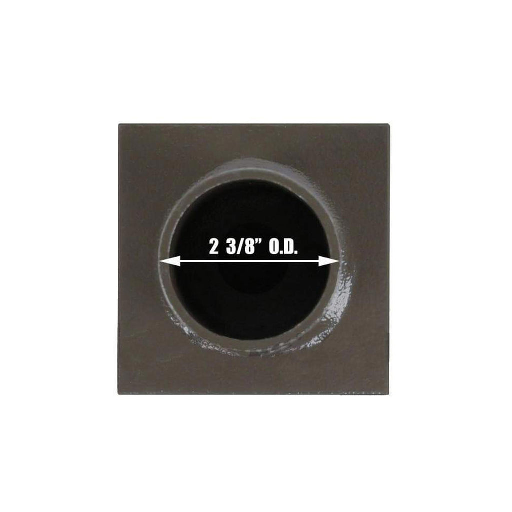5inch Square Pole Light Top Single Tenon Adapter F257091