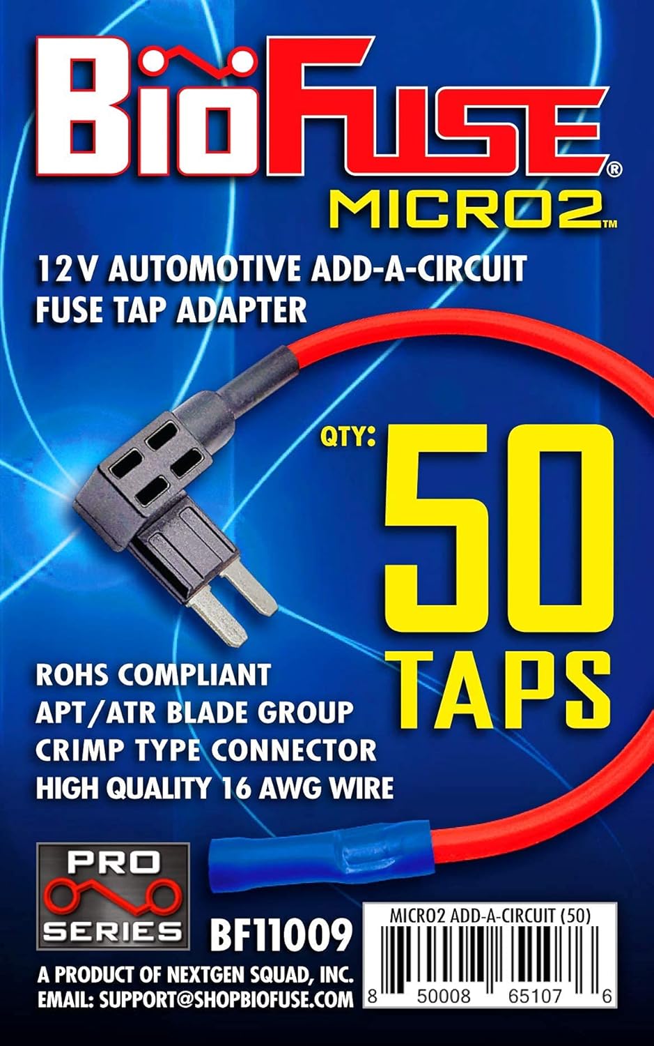 12V Micro2 50 Piece Add-a-Circuit Car Fuse Tap and Holders Pack V709