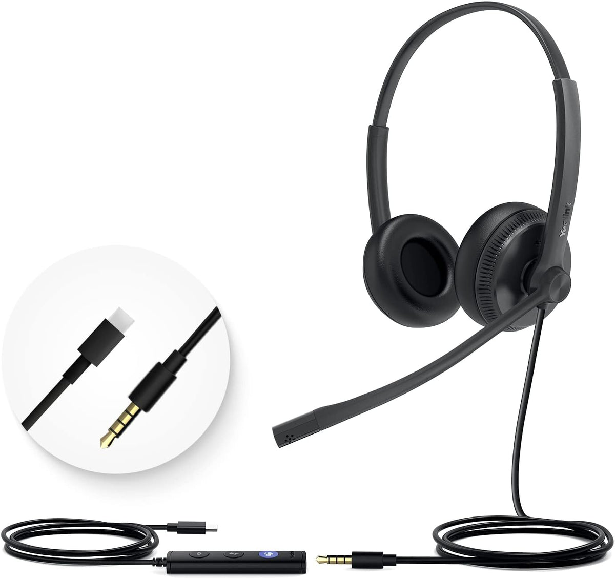 Wired Noise Cancelling Stereo Headset with Microphone K2284