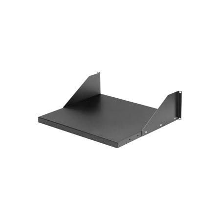 Adjustable Open Rack Shelf 19x22 Panel Width Black F97079
