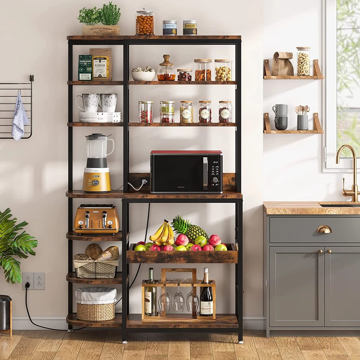 10-Tier Microwave Oven Stand with Storage X154