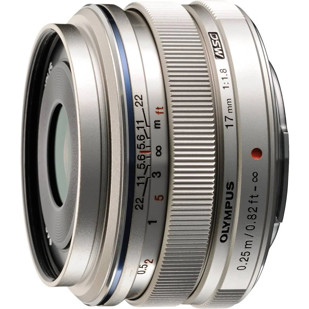 Silver Wide-Angle Prime Lens for Micro Four-Thirds Interchangeable Lens Cameras J706689