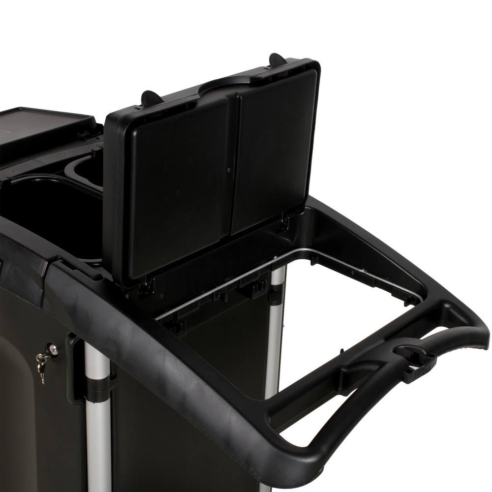 Black Compact Folding Housekeeping Cart L68180