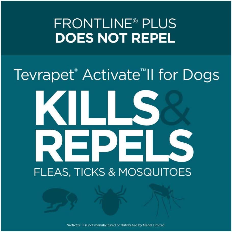 Flea and Tick Prevention for Dogs, Small 4-10 lbs, 8 Monthly Doses, Clear Pack of 2 U79325
