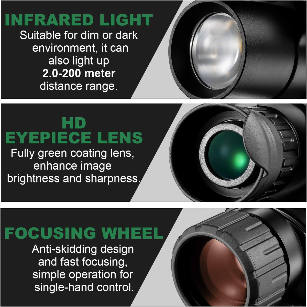 8x40 Infrared Night Vision Monocular Digital Camera with Video Playback USB Output 8G TFCard S392