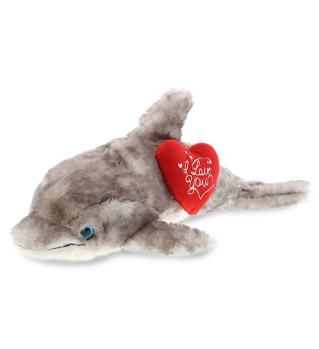 Large Gray Dolphin Stuffed Animal 16.5 Inch Plush Toy W129
