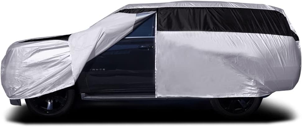 Lightweight Poly 210T Waterproof Car Cover for Large SUV 207-212 N853336
