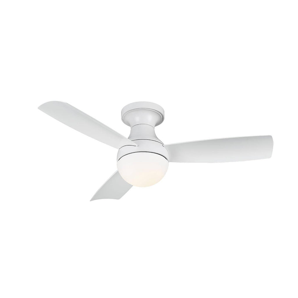 44 inch Matte White Flush Mount Ceiling Fan B8842