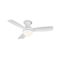 44 inch Matte White Flush Mount Ceiling Fan B8842