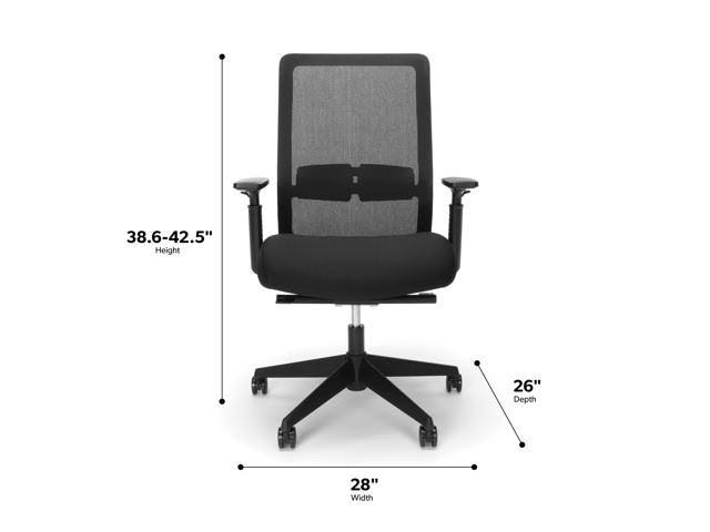 Black Commercial-Grade Task Office Chair P735