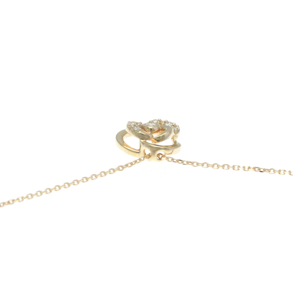 Pink Gold Diamond Pendant Necklace H143274