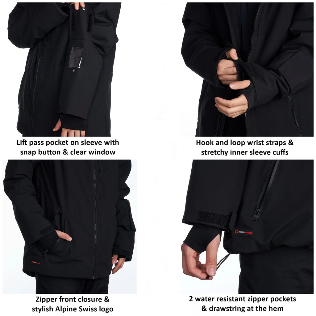 Waterproof Ski Jacket Snowboarding Winter Snow Coat L5511