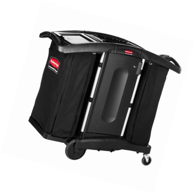 Black Compact Folding Housekeeping Cart L68180