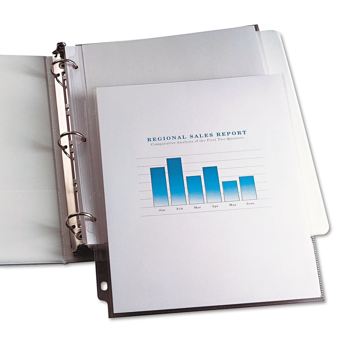 100/Box Clear Letter Vinyl Sheet Protectors C22383