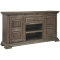 2 Door Wine Rack Server in Rustic Brown T133724