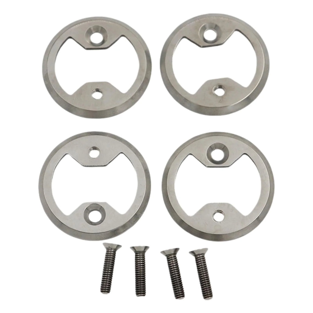 4x Bike Pedal Plate Bow Repair Parts with Screws Z309
