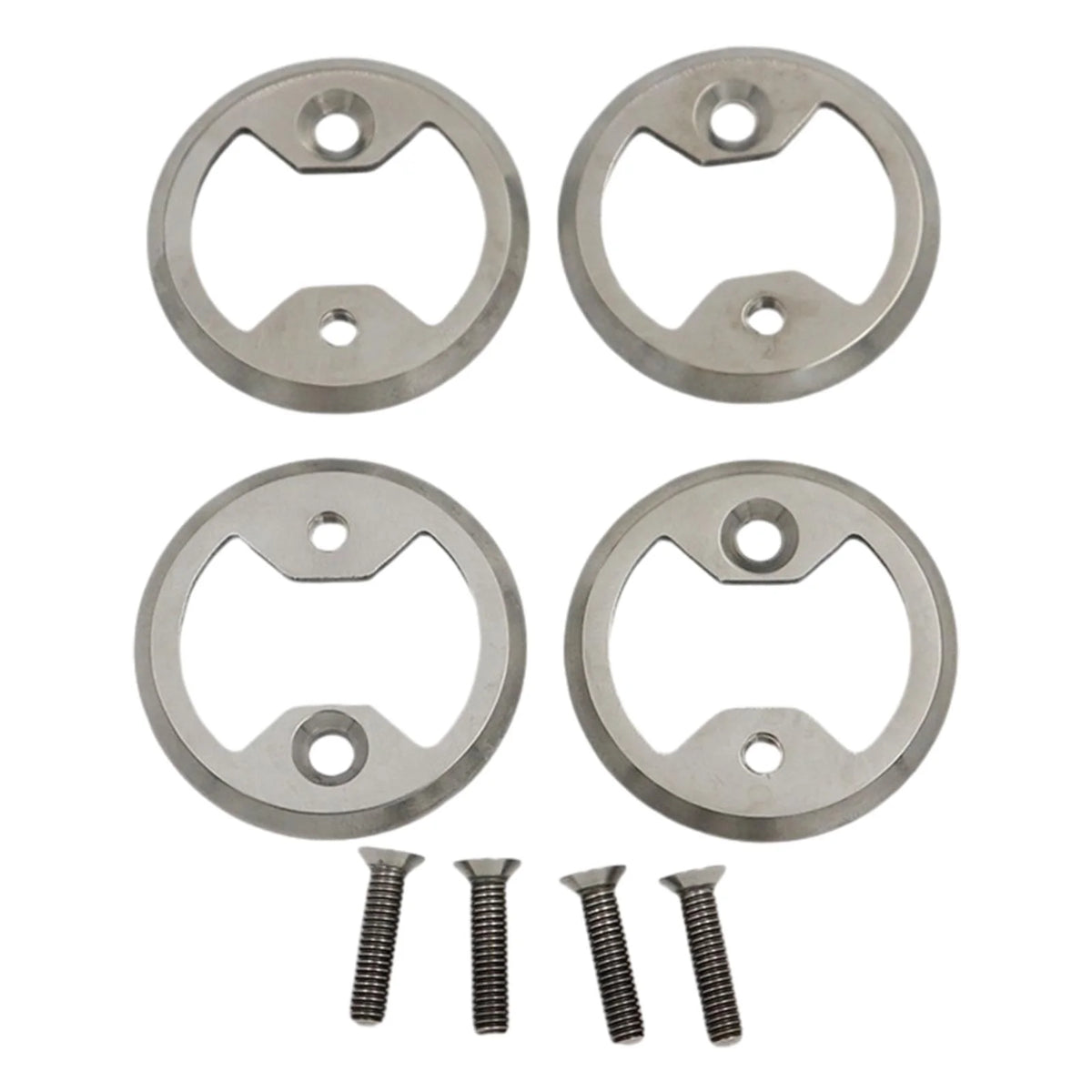 4x Bike Pedal Plate Bow Repair Parts with Screws Z309