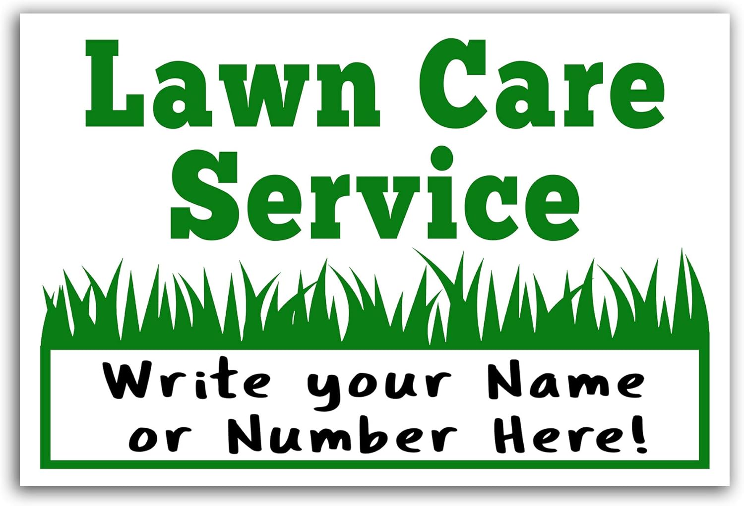 18x12 Single-Sided Screen Print UV-Ink Waterproof Yard Signs (25) Z650