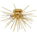 4 Light Flush Mount Gold Vintage Bronze A360602
