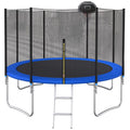 12FT Trampoline with Steel Ladder & 1200lbs Capacity Enclosure Net D98988