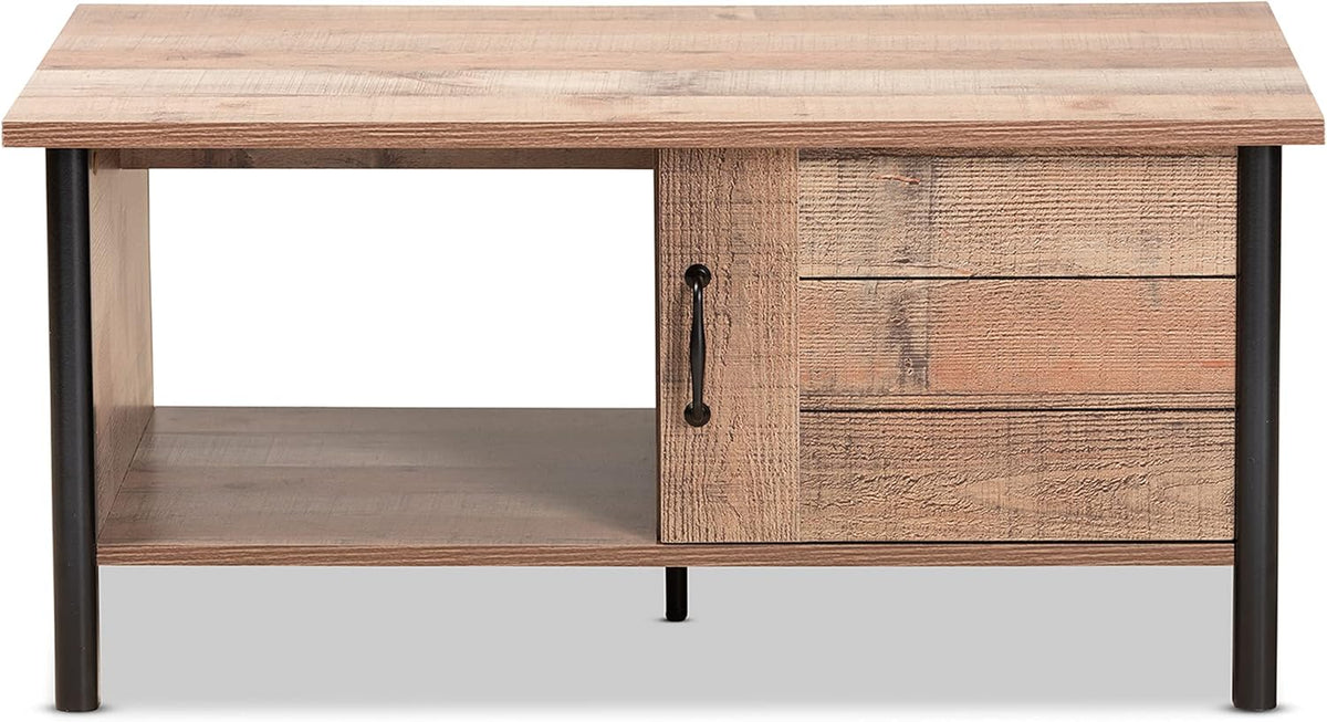 Oak Brown Black Coffee Tables U31372