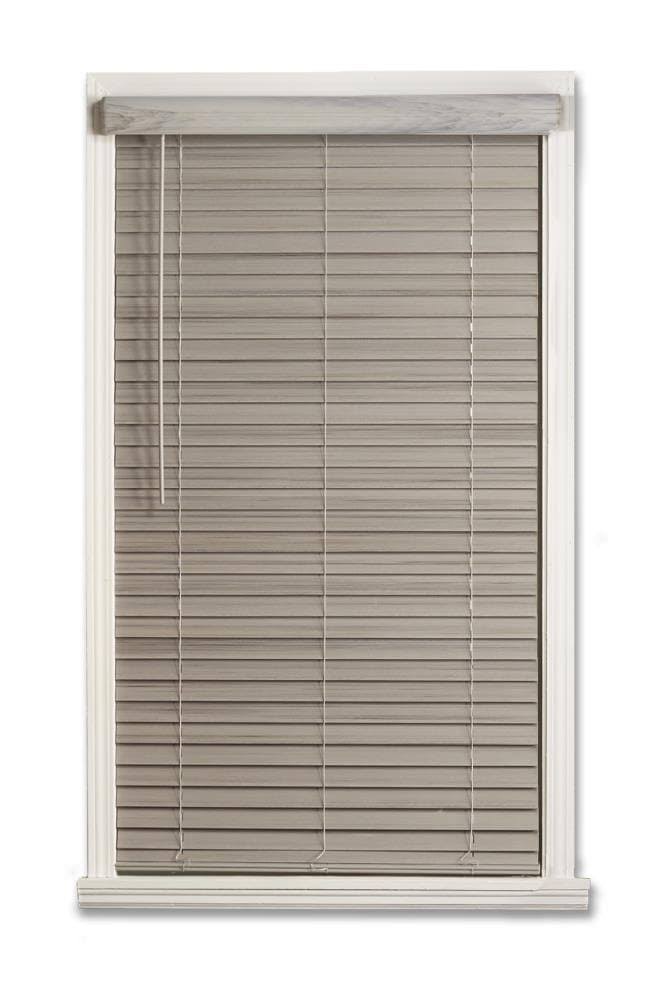 Cordless Faux Wood Room Darkening Horizontal Blind F523