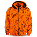 Blaze Orange Camo Insulated Waterproof Safety Tanker Jacket X907004