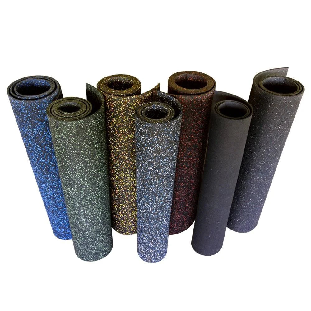 Blue Steel Recycled Rubber Flooring Rolls 120 x 48 x 0.19 in. D447