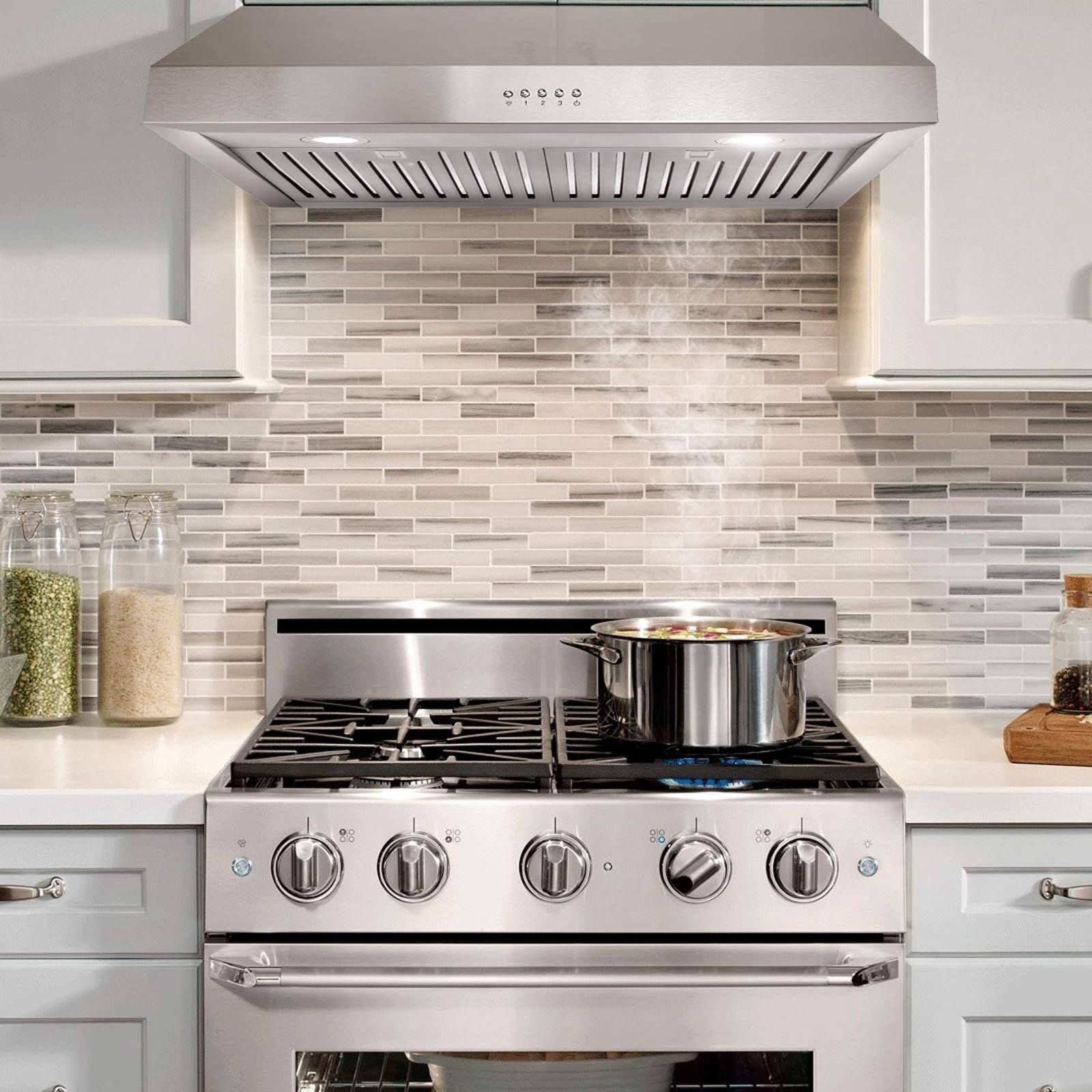 30x22 Stainless Steel Under Cabinet Range Hood Q96632