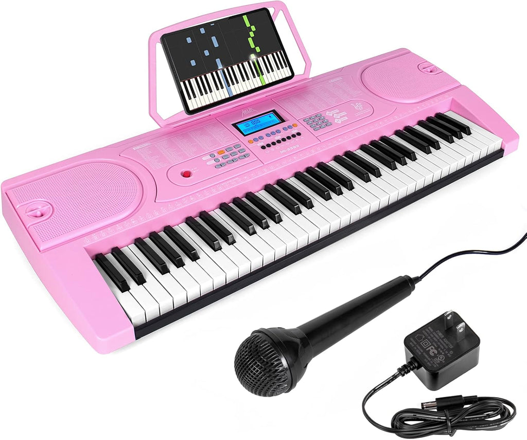 61-Key Portable Electronic Keyboard Piano with LCD Screen X499242