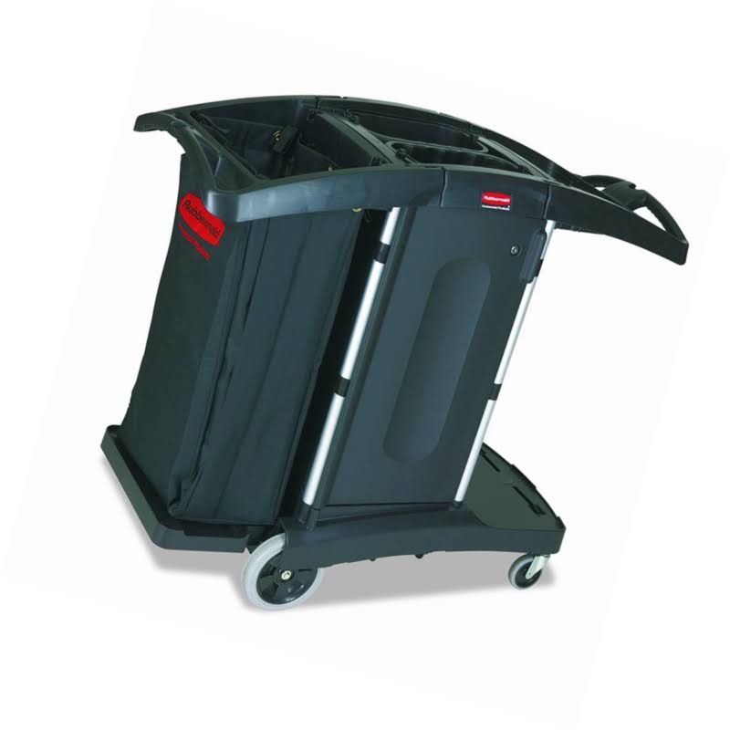 Black Compact Folding Housekeeping Cart L68180
