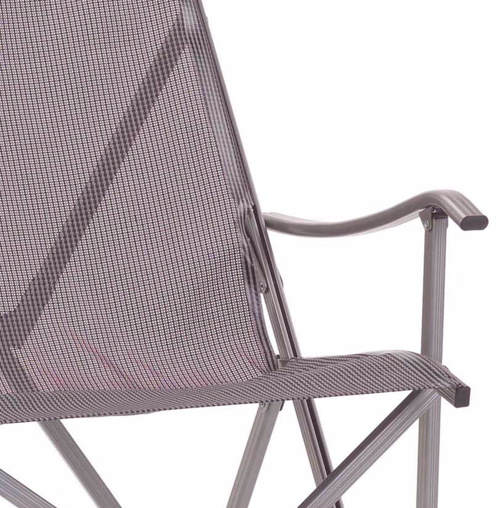 Gray Sling Chair with Drink Holder H569