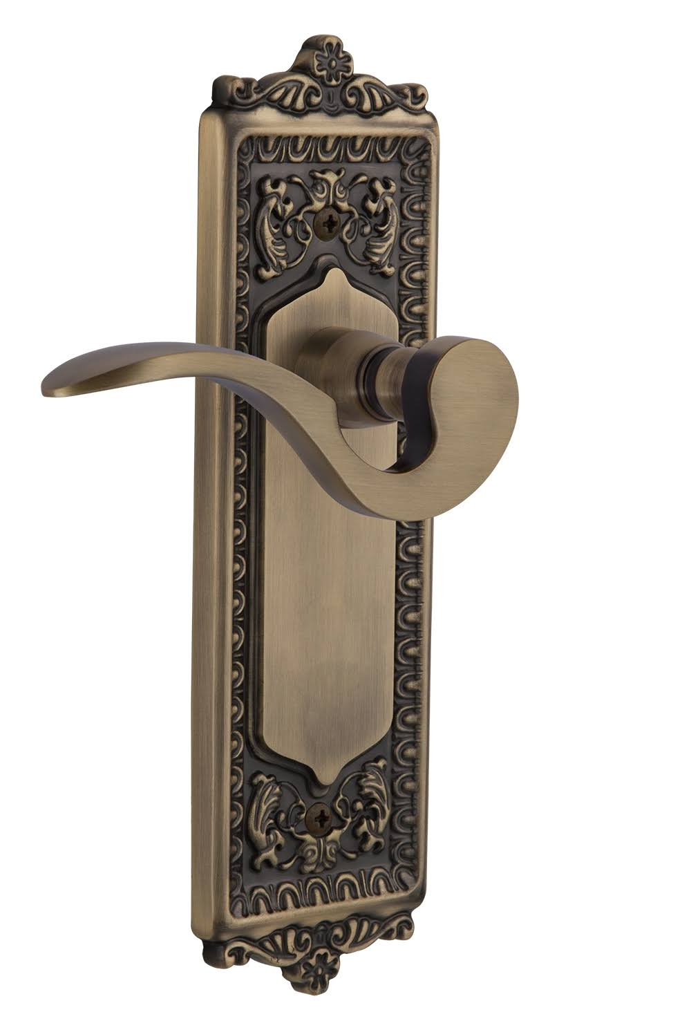 Antique Brass Door Lever Set B1699