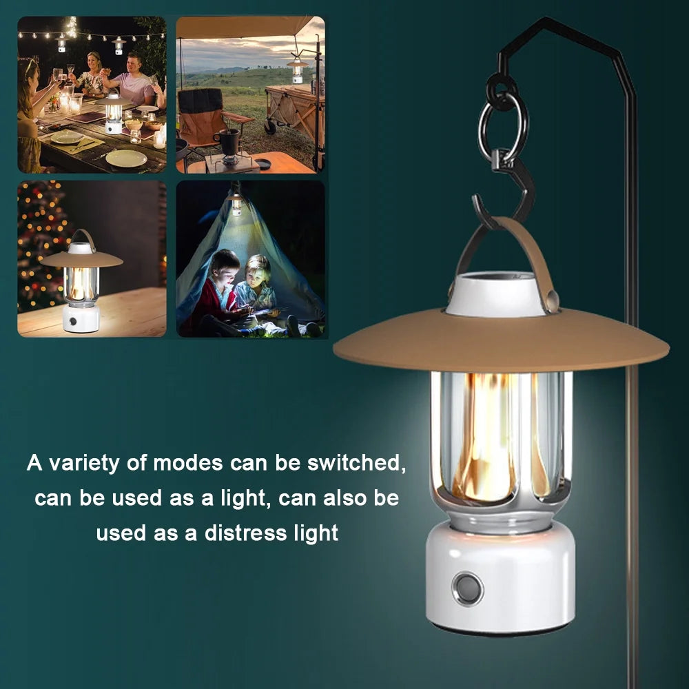 Retro LED Tent Lantern K1299