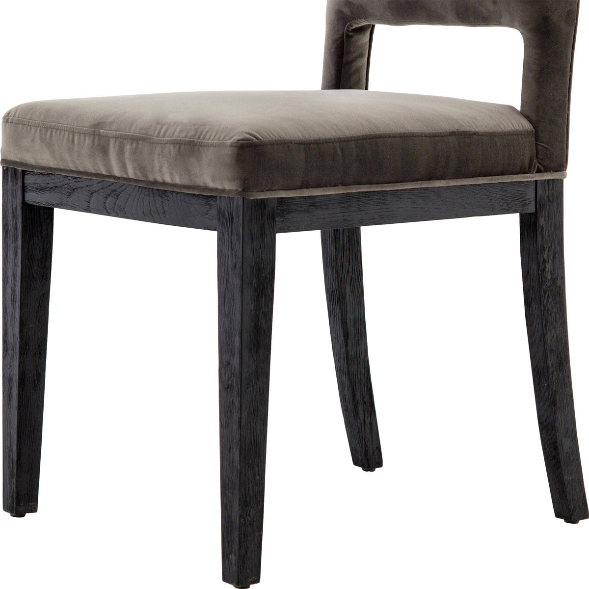 Washed Velvet Grey Dining Chair N516