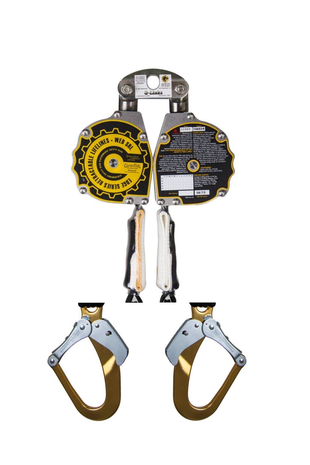 Self Retracting Lifeline with Aluminum Rebar Hook N27883