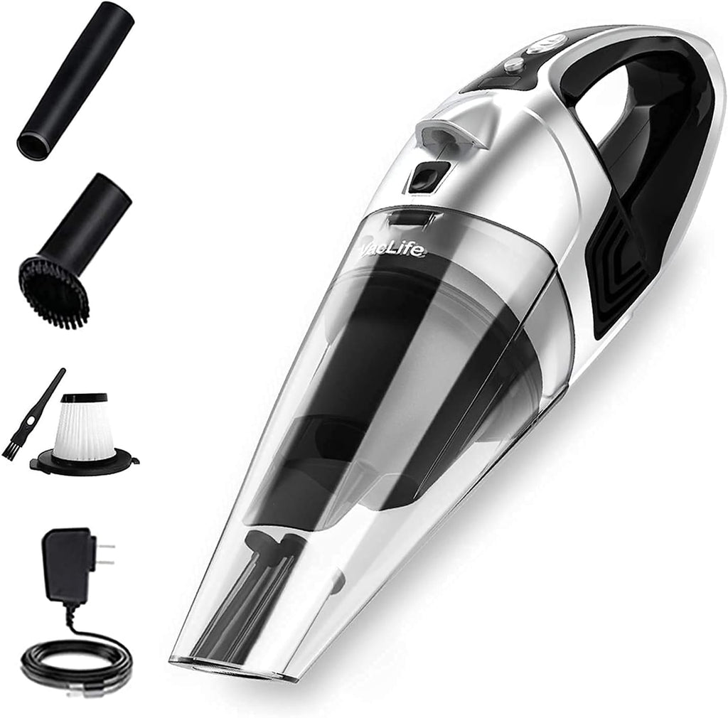 Handheld Vacuum Cordless Silver Pack of 2 V6666