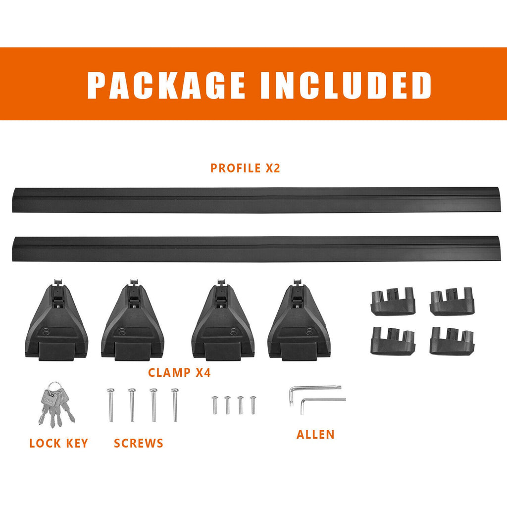 2PCS Roof Rack Bars Package Carrier B17263