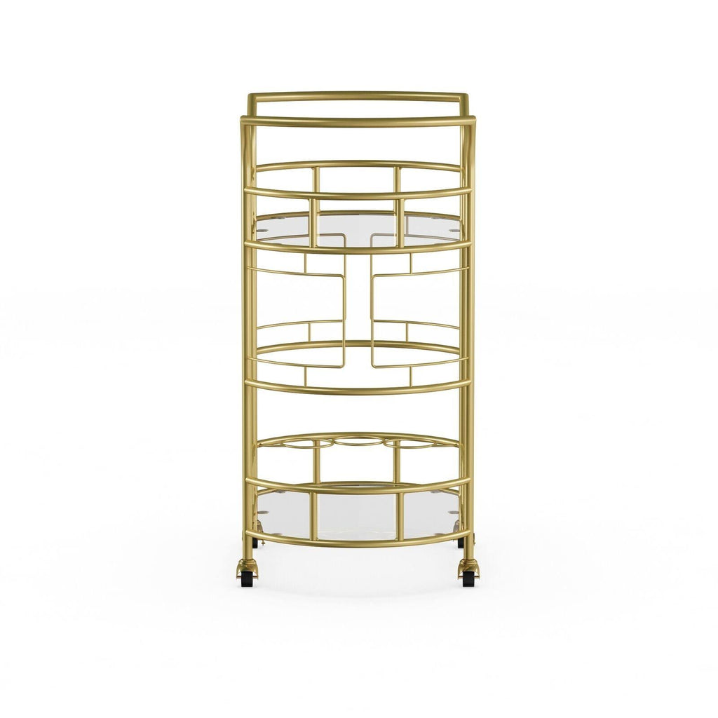 Gold 2-Tier Bar Cart T829452