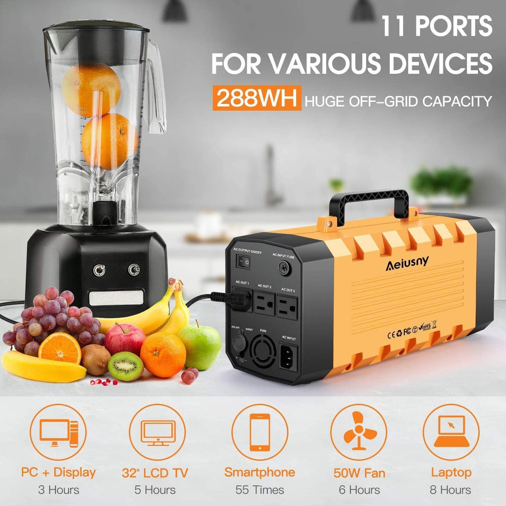 Portable Solar Generator 500W 288WH Power Station S420463