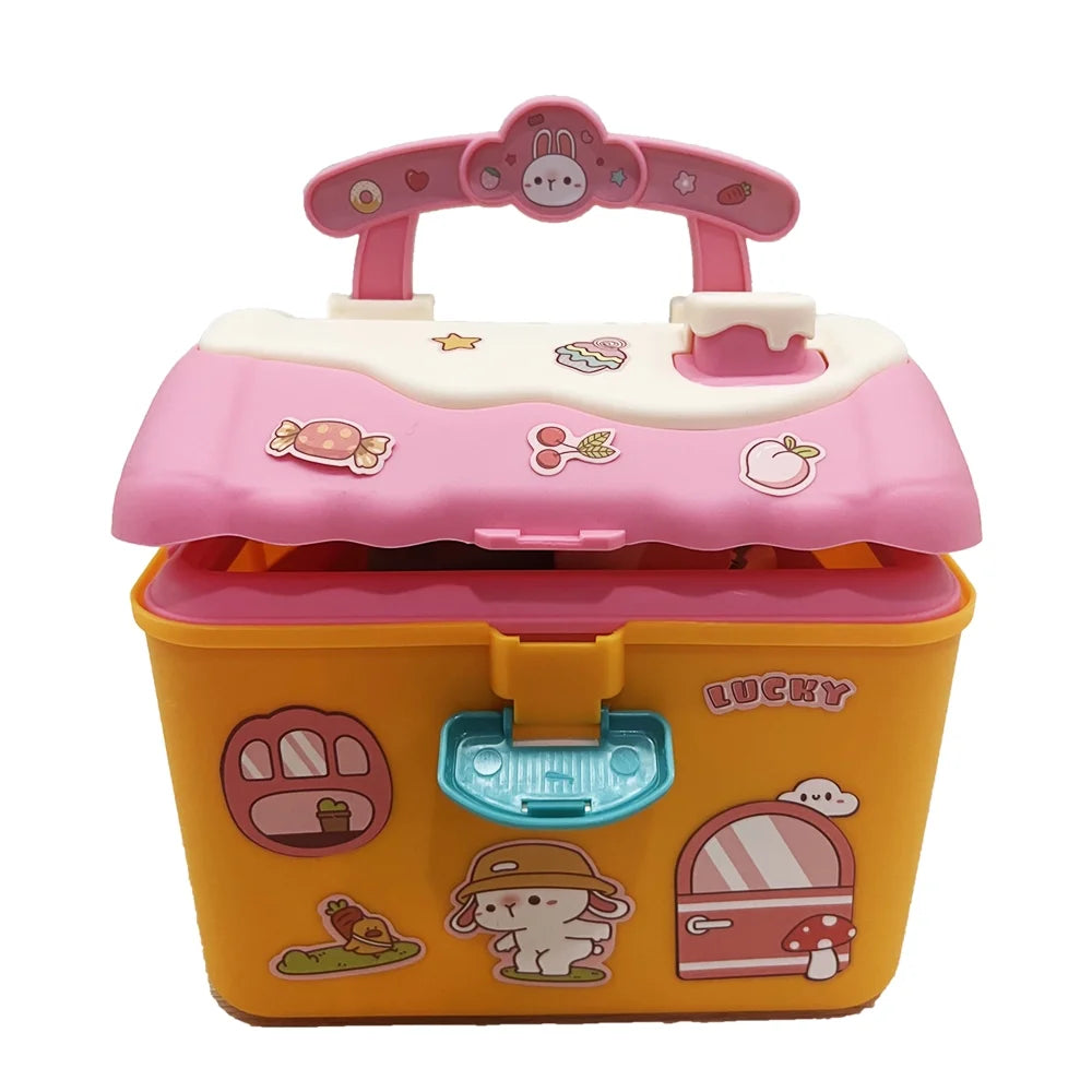 Kids Picnic & Kitchen Playset with Color Changing Play Foods W54348