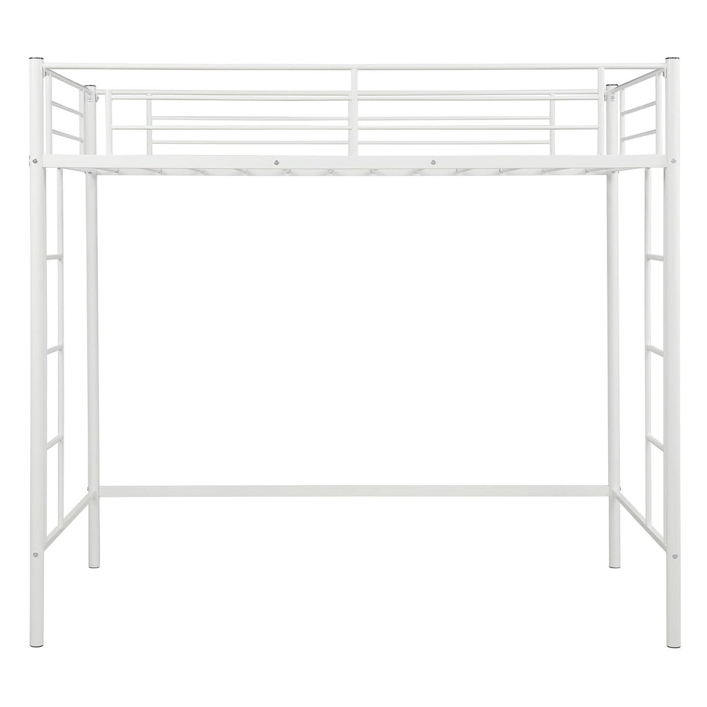 White Metal Twin Loft Bed E298562